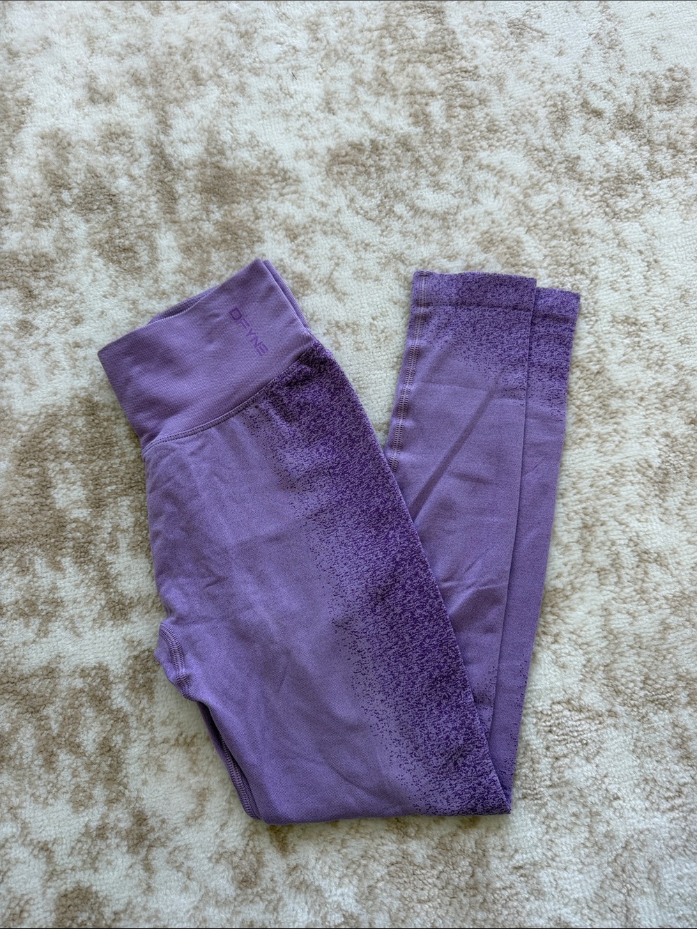 Seamless Purple Leggings with High Waist